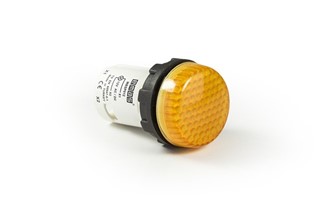 MB Series Plastic with LED 12V AC/DC Yellow 22 mm Pilot